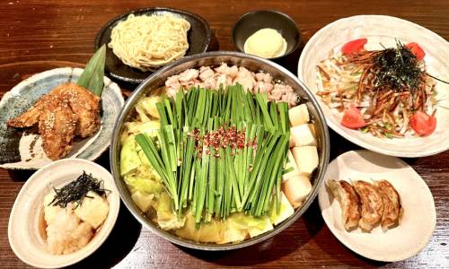 博多もつ鍋でんの2500円コース