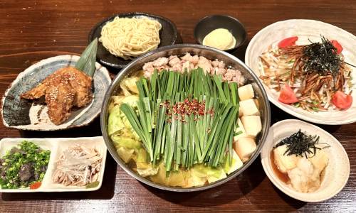 博多もつ鍋でん3000円コース